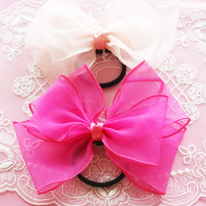 리본쉬폰머리끈