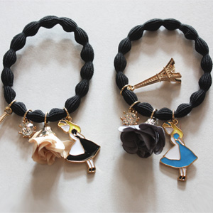 캐릭터꽃머리끈