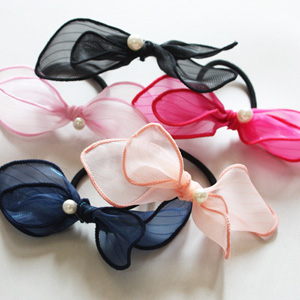 유아쉬폰머리끈