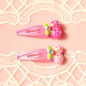 앵두똑딱핀(한쌍)