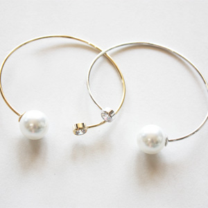 큐빅진주링팔찌