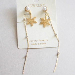 눈꽃진주귀걸이