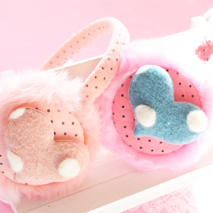 눈송이하트귀마개